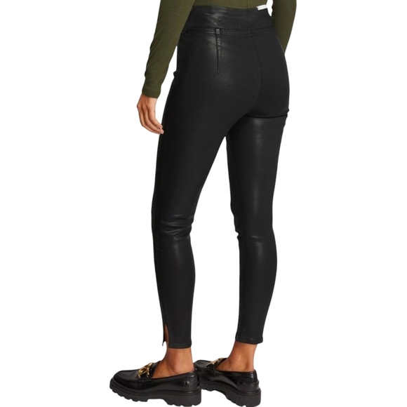 Frame Denim The Jet Set Skinny Crop Denim Noir Coated Black 30-34 (Frame 2) NWT - Picture 9 of 16